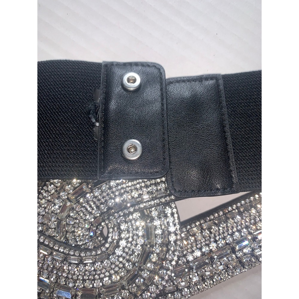 Women's Sparkle Rhinestone Elastic Embellished Belt - Picture 4 of 9